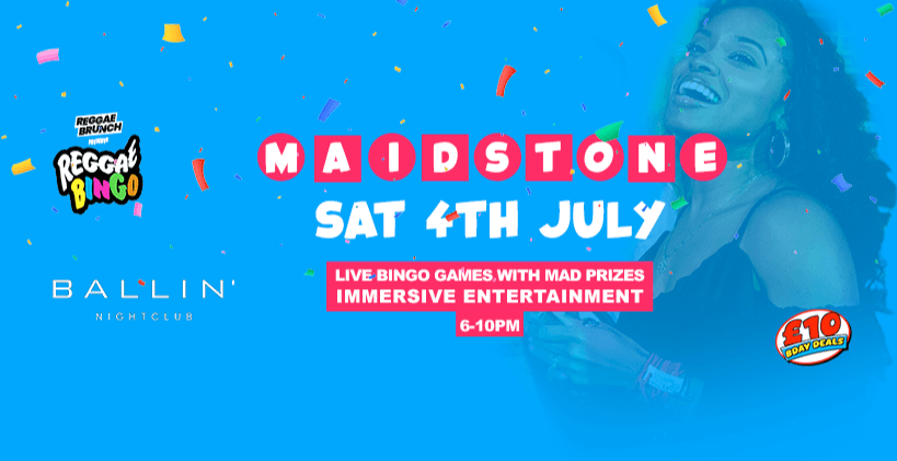 Reggae Bingo - Maidstone - Sat 4th July