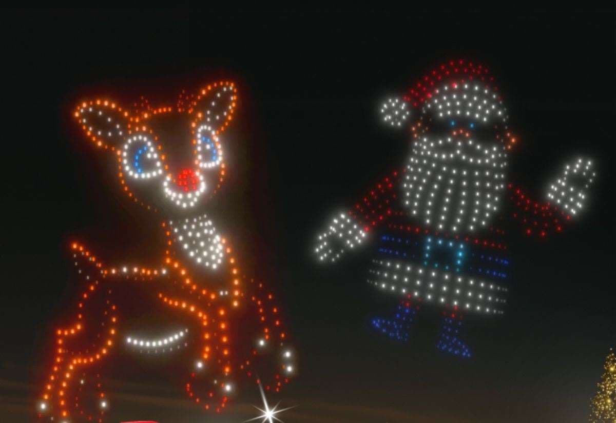 Spectacular Christmas drone show to illuminate the sky