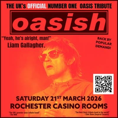 Oasish 2026 Tour - Saturday 21st March 2026