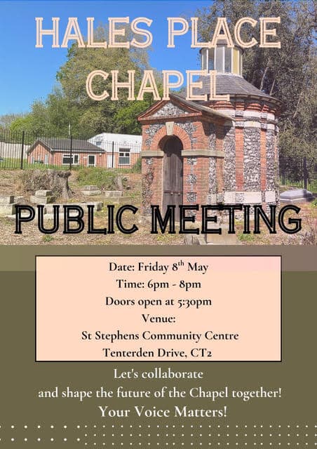 Hales Place Chapel Public Meeting