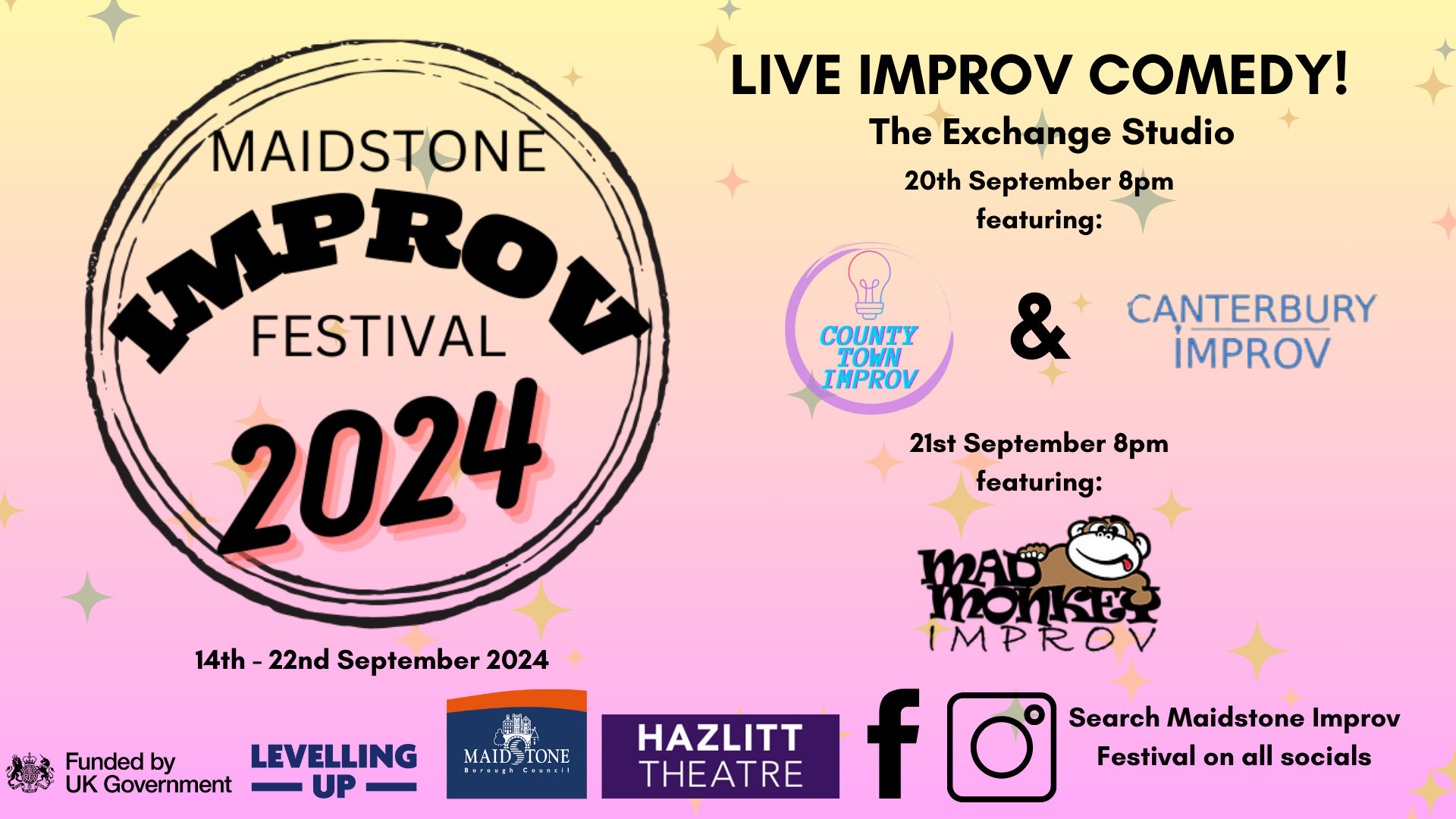 Maidstone Improv Festival – Mad Monkey Improv & County Town Improv